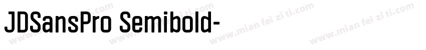 JDSansPro Semibold字体转换
